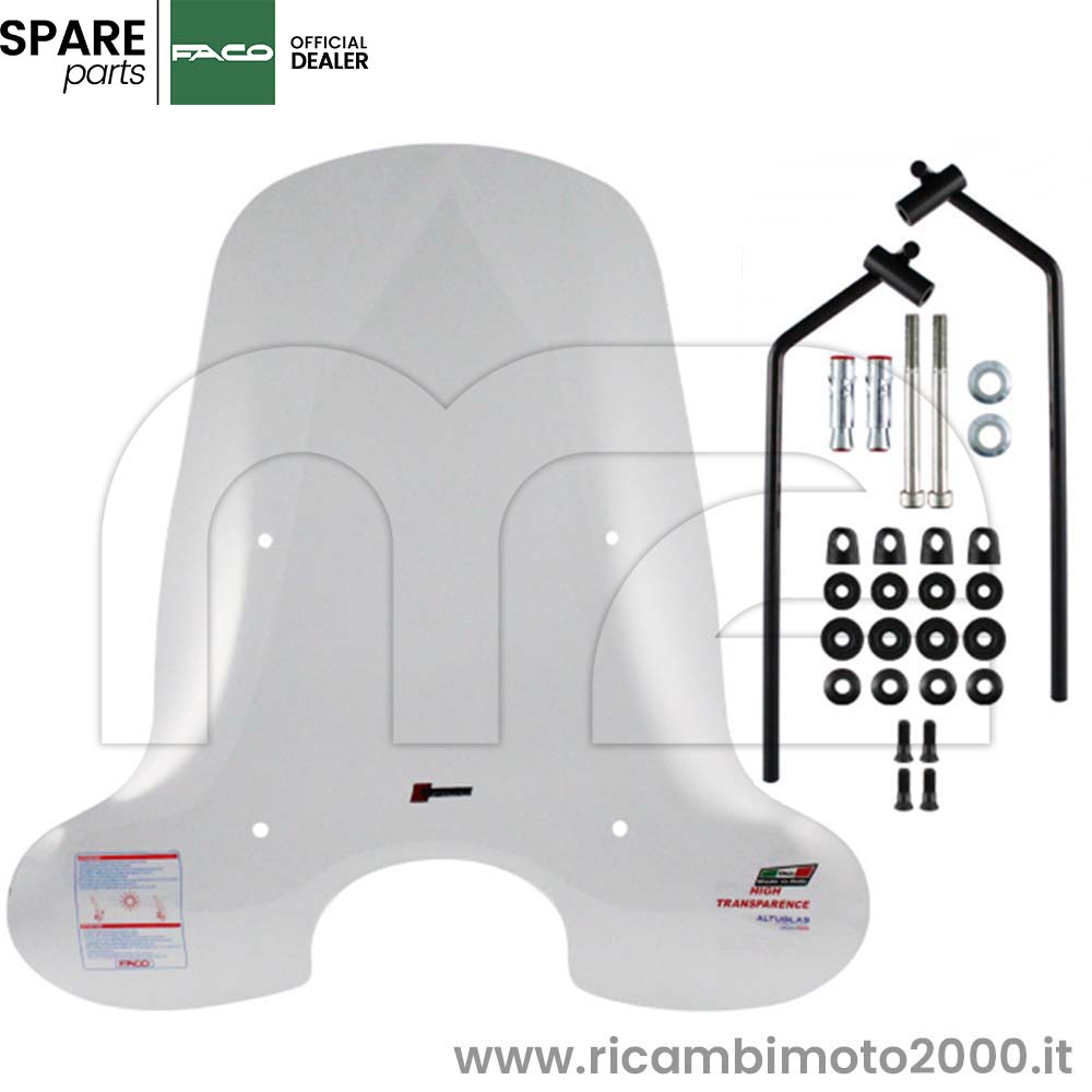 Parabrezza Paravento Faco Piaggio Liberty 50/125/250 + Attacchi 23411