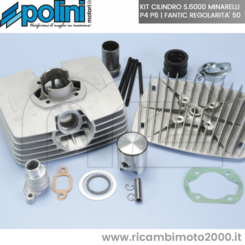 KIT CILINDRO POLINI RACING IN ALLUMINIO ø48 MINARELLI P4 P6 FANTIC