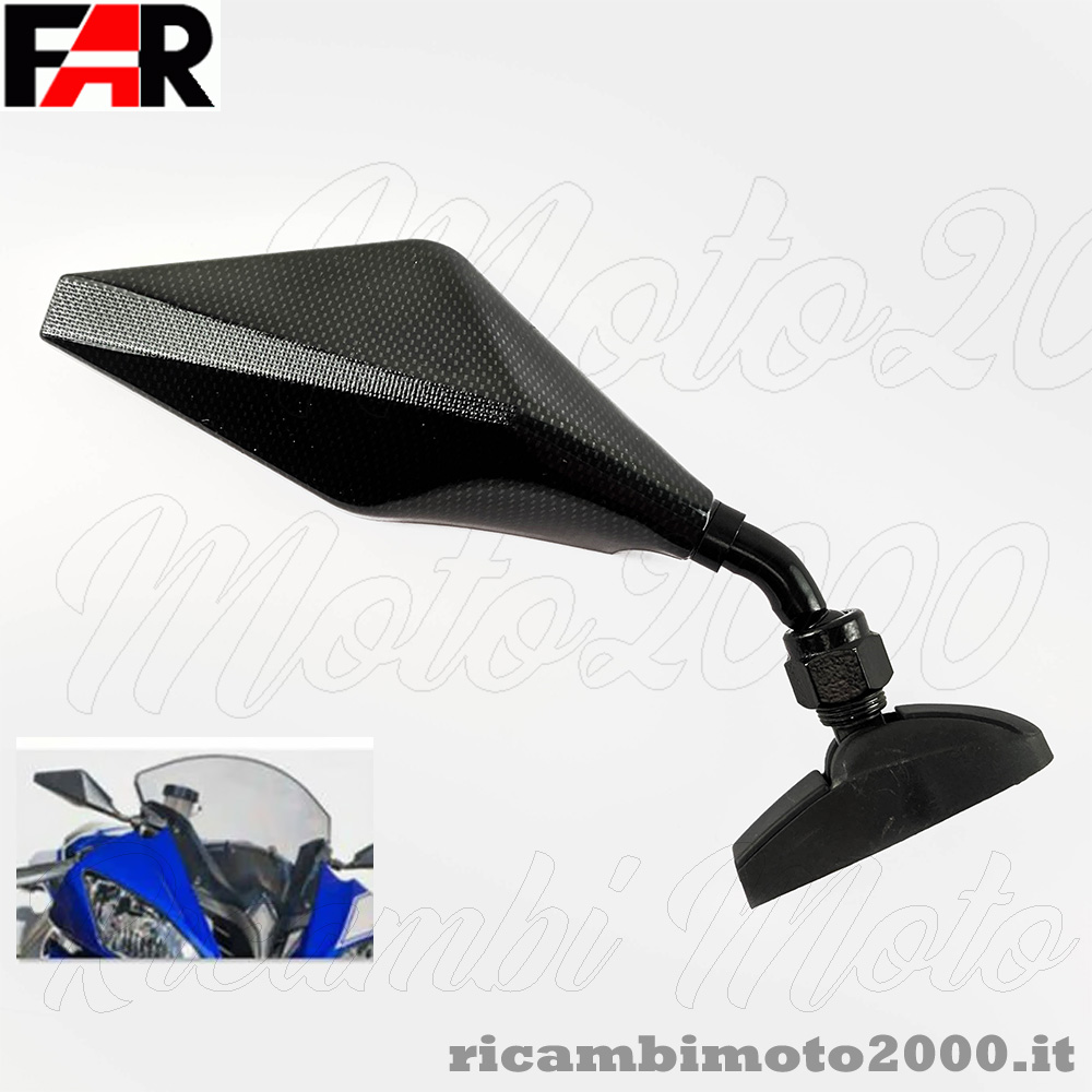 Specchietti Retrovisori Universali Specchietto Retrovisore Universale Per Moto - Antiriflesso, Regolabile, Per Ciclomotori E Bici Specchietto Moto Universale