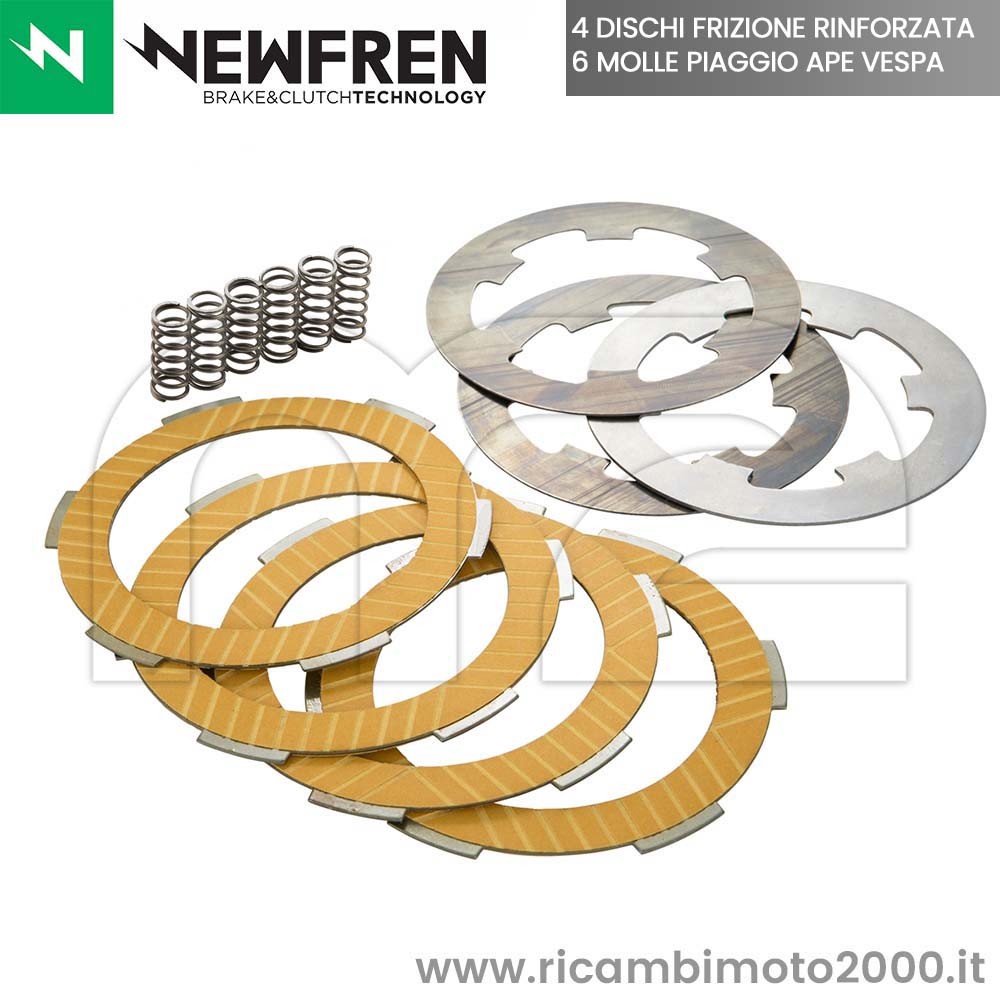 K1175 FRIZIONE COMPLETA 4 DISCHI VESPA 50 125 PK FL FL2 HP N RUSH APE - Foto 6