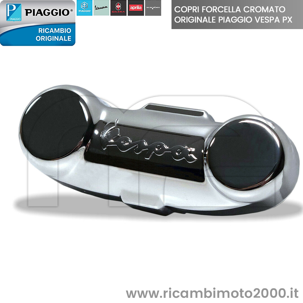 Coprimolleggio Copri Forcella Cromato Originale Piaggio Vespa Px