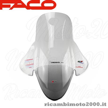 Parabrezza GIVI D3106ST|296 Trasparente Per Suzuki Burgman 125/200 2008 – Cupolino 72x67 Cm – Sostituisce Originale