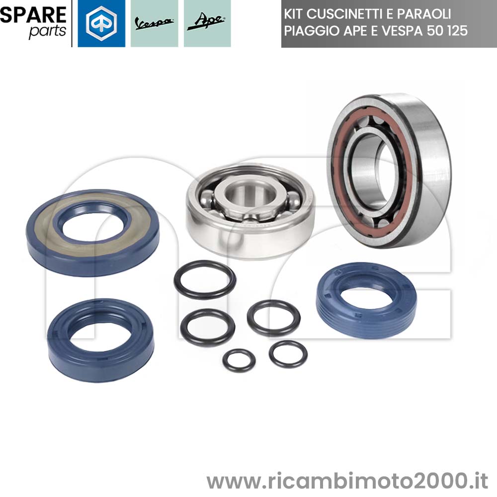 Kit Revisione Motore Vespa 125 Primavera Et3 Cuscinetti Paraoli