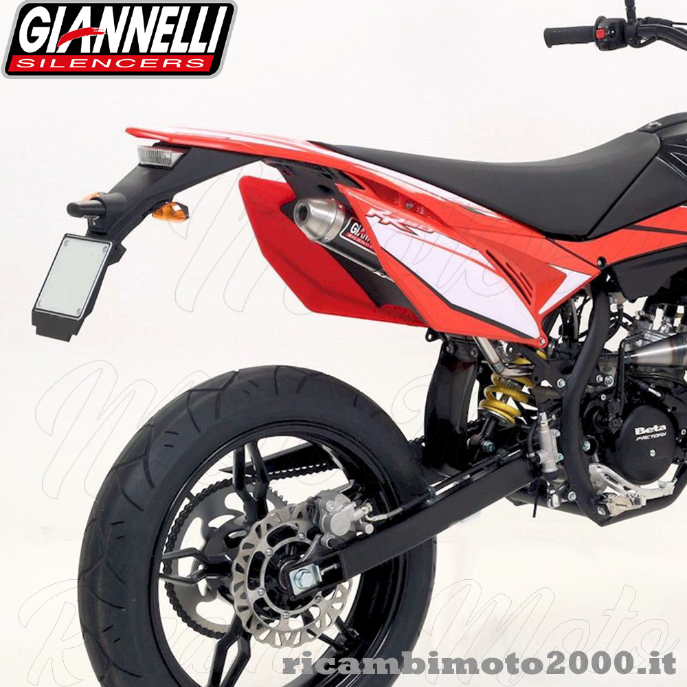 Silenziatore In Carbonio Marmitta Scarico Giannelli Per Beta Rr 50