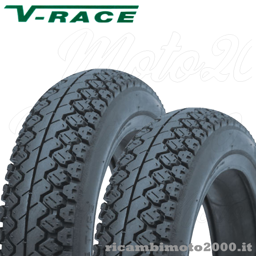 Coppia Ruote Gomme Pneumatico Copertone Per Piaggio Vespa 50 2.75.9 275/9 - Foto 11
