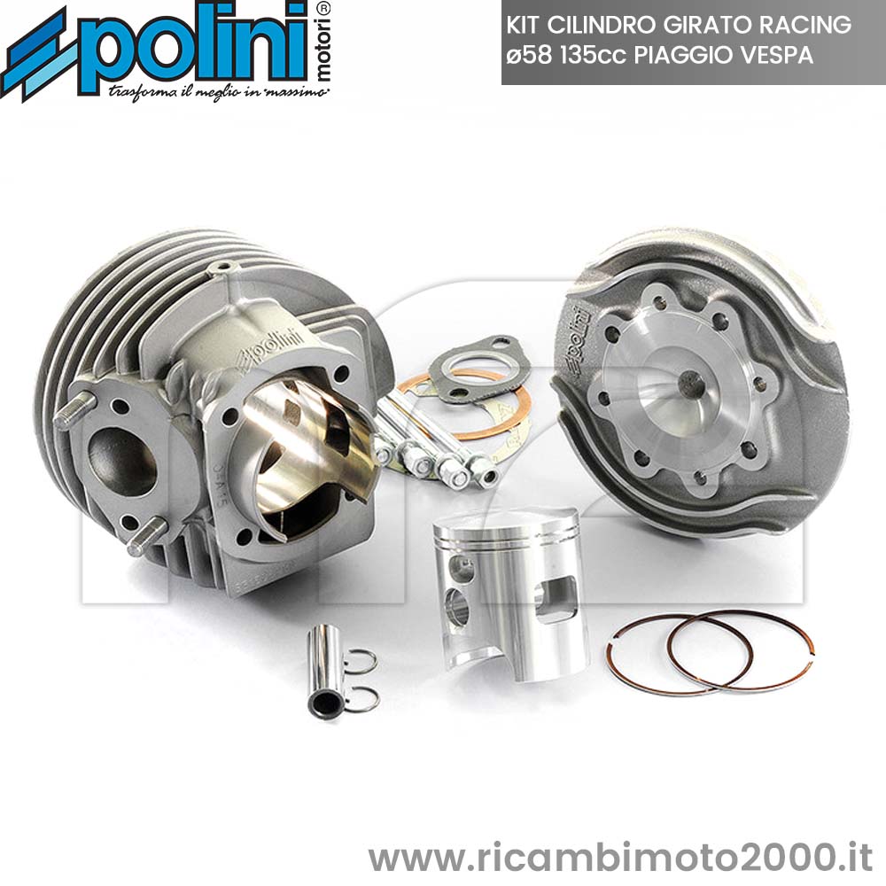 130 Polini Vespa Gruppo Termico 50 Special Cilindro Pistone Vertex
