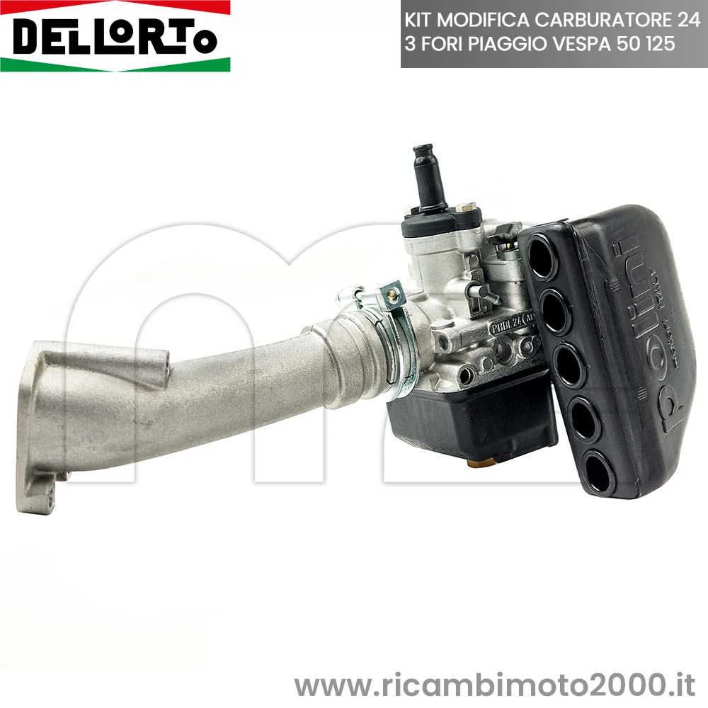 Dell'Orto 24mm Carburetor With Lamellar Manifold – Polini Vespa 50 125 HP XL HP