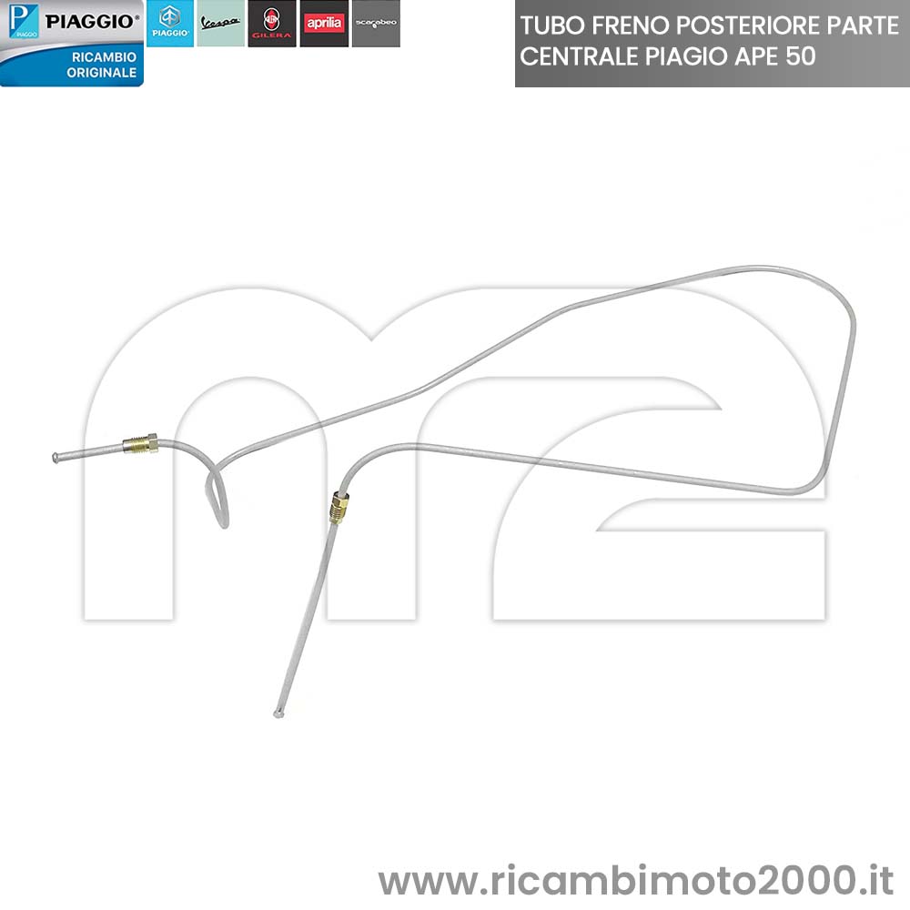 TUBO FRENO POSTERIORE PARTE CENTRALE PIAGGIO APE CROSS EUROPA RST