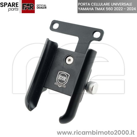 Supporto Smartphone Universale Per Yamaha T-MAX 530/560 – Montaggio Rapido Sul Cruscotto Senza Fori, Con Porta USB