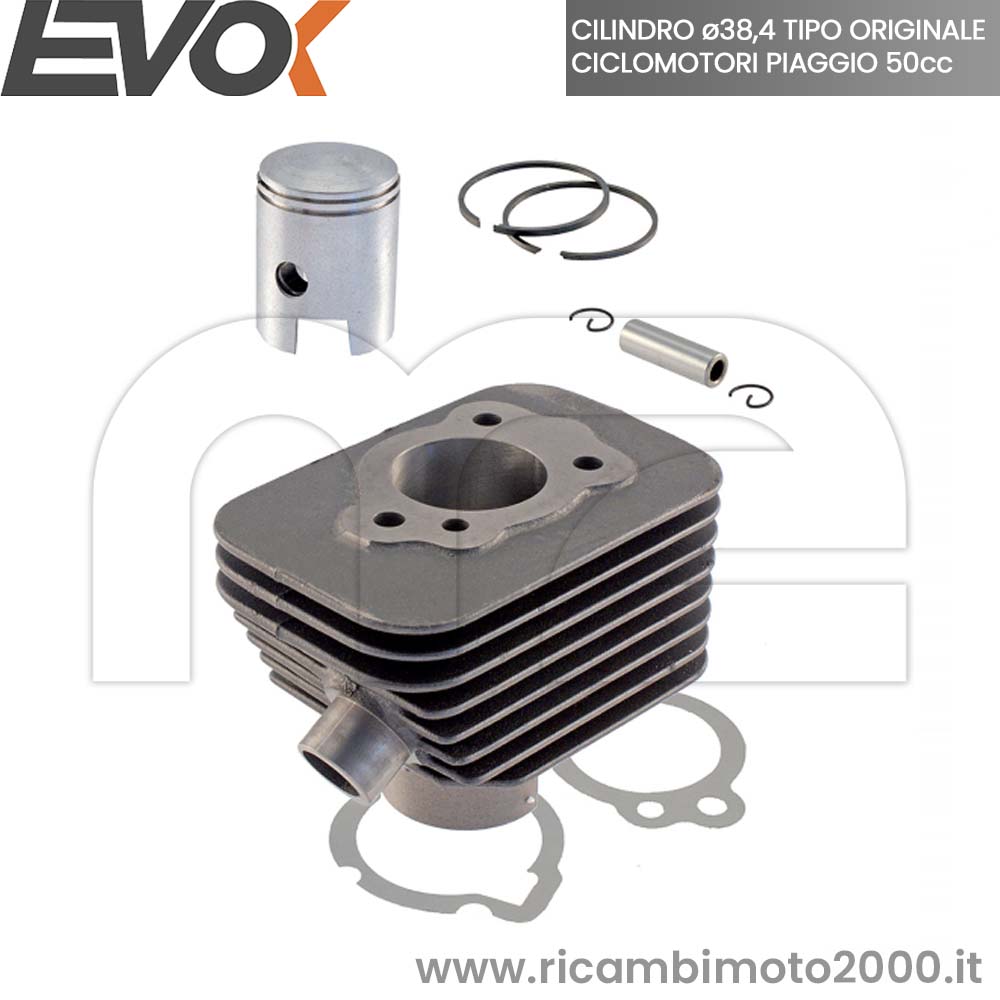 Cilindro Motore Originale Piaggio Ciao KIT CILINDRO EVOK ø38,4