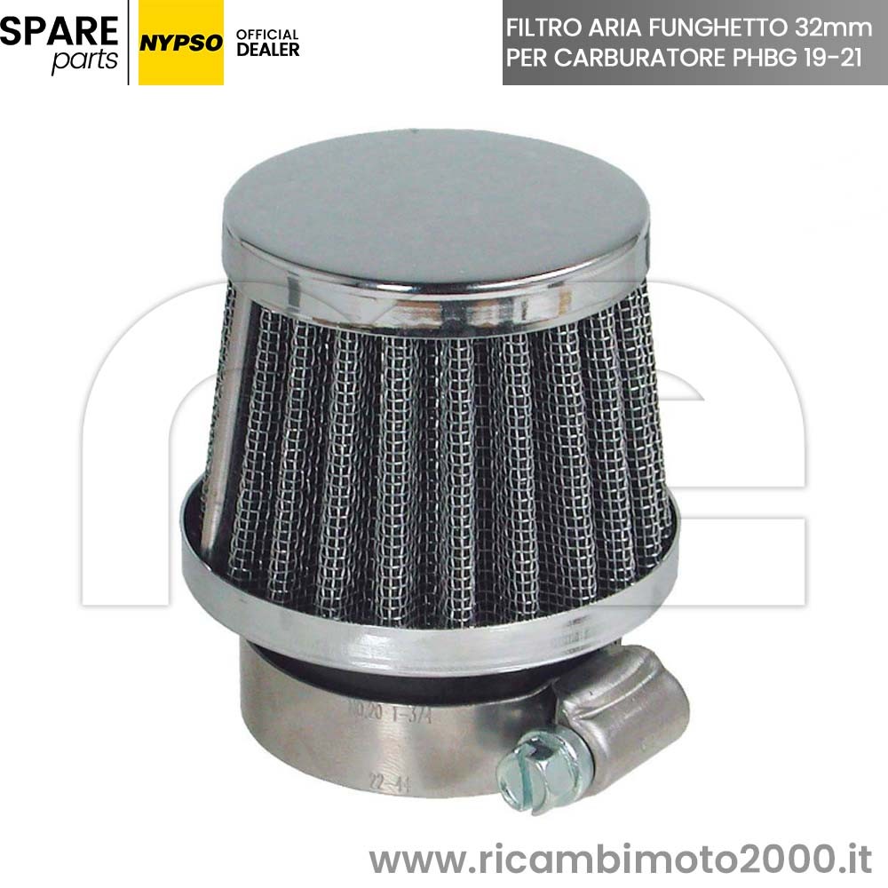 Malossi Air Filter Red – 0411505, Fits Dell'Orto PHBG 19 Carburetor, Made In Italy