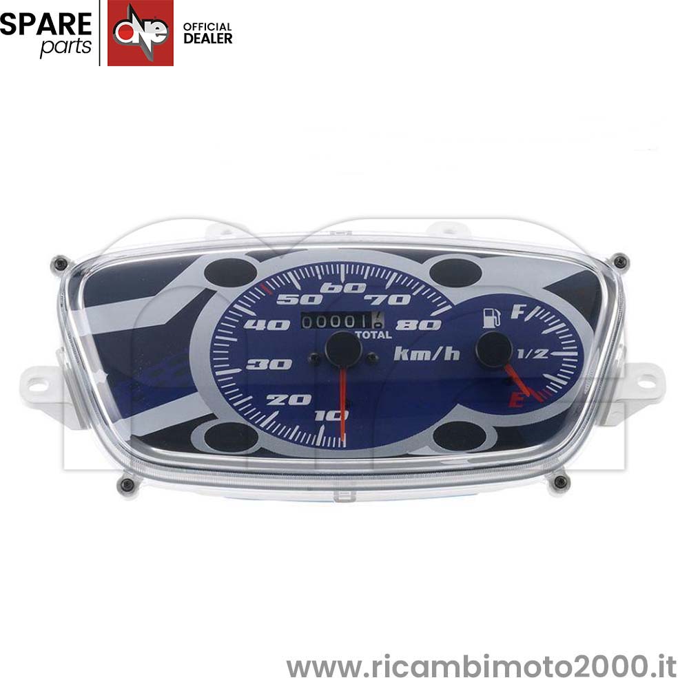 Tachimetro E Contachilometri Universale One By Camamoto - Per Yamaha BW's (2004-2017) E MBK Booster Spirit - Strumentazione Di Precisione