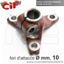 Mozzo Crociera Semiasse Fori Da 10mm Piaggio Ape Calessino Mp Tm Poker 220 420