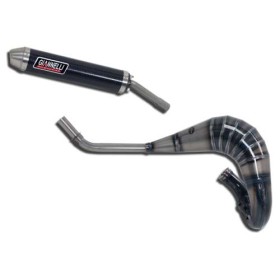 SCARICO MARMITTA GIANNELLI CON SILENZIATORE IN CARBONIO PER BETA RR 50 ENDURO - 34081HF + 34688HF