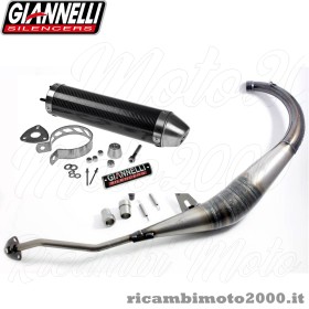 Marmitta Scarico Giannelli Con Silenziatore In Carbonio Racing Yamaha Tzr 50 2004 - 2005