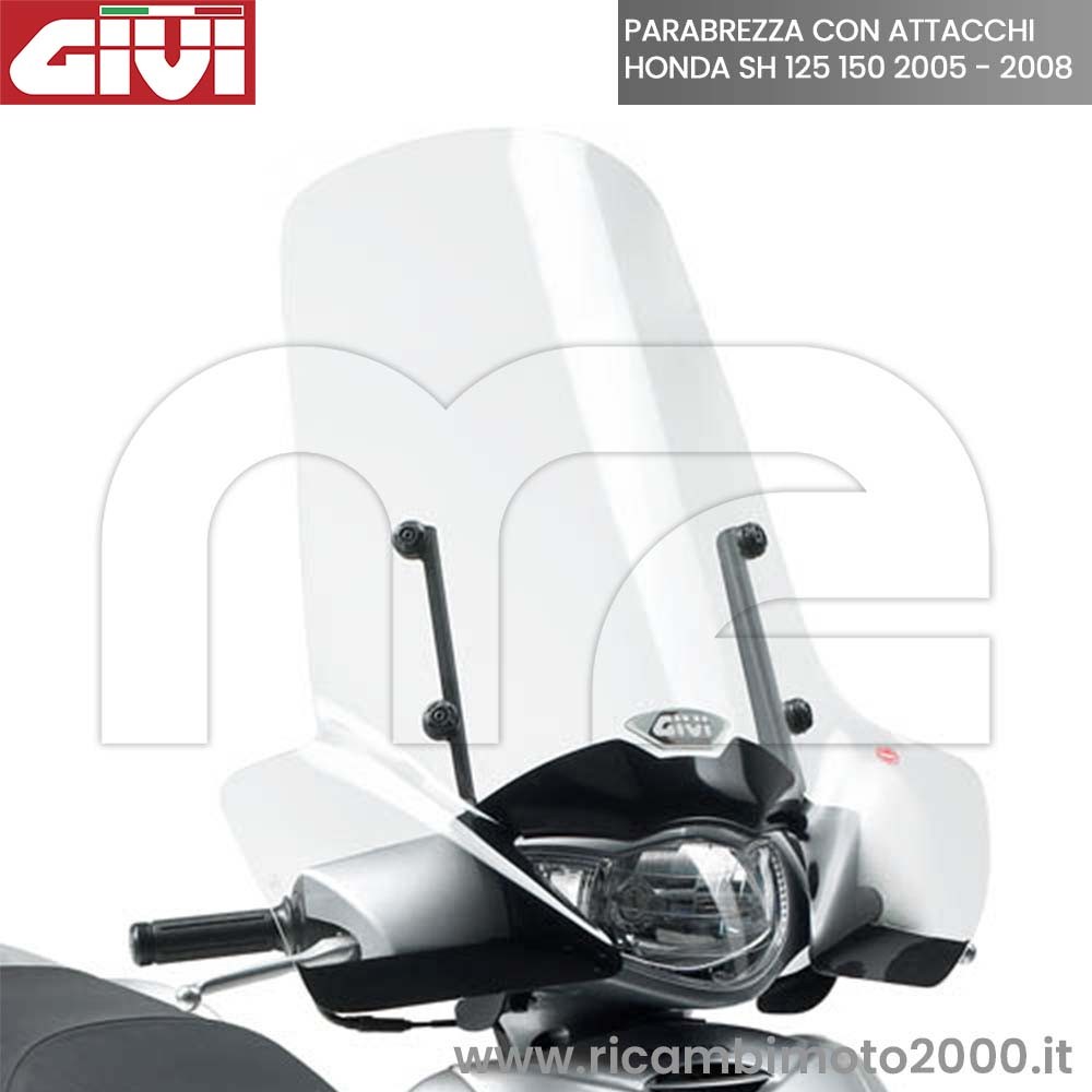 Sh 150 Parabrezza Sh 125 Anno 2008 PARABREZZA ALTO GIVI COMPLETO