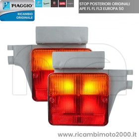 COPPIA STOP FANALI POSTERIORI SINISTRO + DESTRO PIAGGIO APE FL FL2 FL3 EUROPA 50