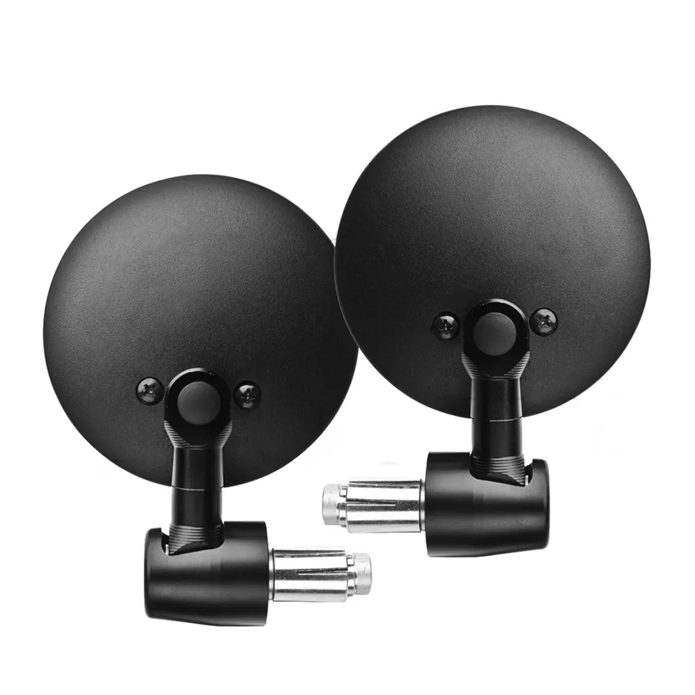 2 specchietti retrovisori cromati per motociclette, filettatura 8 mm 10 mm riflettore manubrio a goccia specchietti retrovisori cromati specchietti laterali per scooter moto strada cruiser
