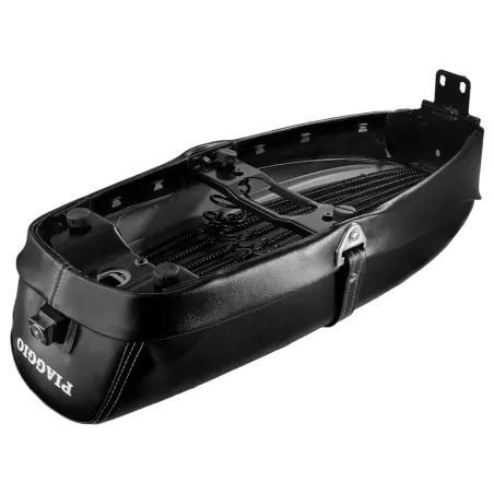 SELLA LUNGA CON SCRITTA PIAGGIO E SERRATURA VESPA L R N SPECIAL ET3 PRIMAVERA