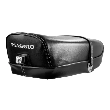 SELLA LUNGA CON SCRITTA PIAGGIO E SERRATURA VESPA L R N SPECIAL ET3 PRIMAVERA