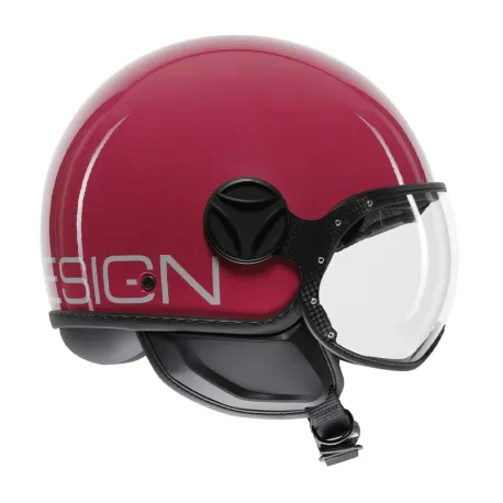 CASCO JET MOMO DESIGN FGTR CLASSIC CANDY FUCSIA / BIANCO