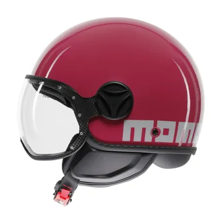 CASCO JET MOMO DESIGN FGTR CLASSIC CANDY FUCSIA / BIANCO