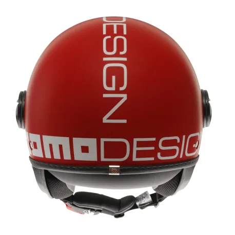 CASCO JET MOMO DESIGN FGTR CLASSIC CANDY ROSSO OPACO / BIANCO
