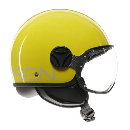 CASCO JET MOMO DESIGN FGTR CLASSIC CANDY GIALLO / BIANCO