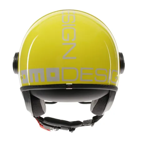CASCO JET MOMO DESIGN FGTR CLASSIC CANDY GIALLO / BIANCO