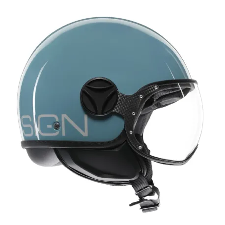 CASCO JET MOMO DESIGN FGTR CLASSIC CANDY AZZURRO CIELO / BIANCO