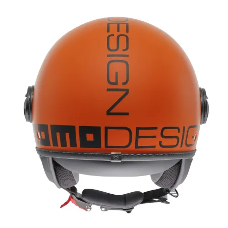 CASCO JET MOMO DESIGN FGTR CLASSIC MONO ARANCIONE OPACO / NERO