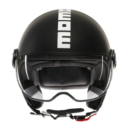 CASCO JET MOMO DESIGN FGTR CLASSIC MONO NERO OPACO / BIANCO