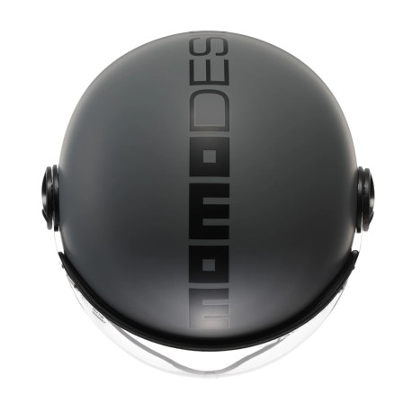 CASCO JET MOMO DESIGN FGTR CLASSIC MONO GRIGIO OPACO / NERO