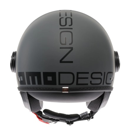 CASCO JET MOMO DESIGN FGTR CLASSIC MONO GRIGIO OPACO / NERO