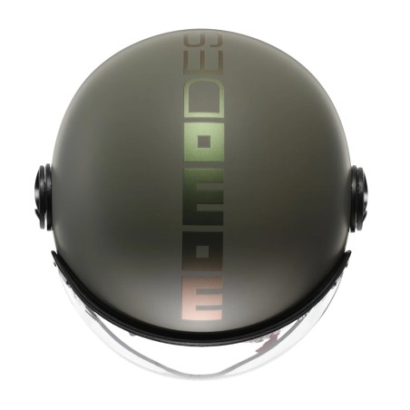 CASCO JET MOMO DESIGN FGTR CLASSIC FLIP VERDE OPACO / BRONZO
