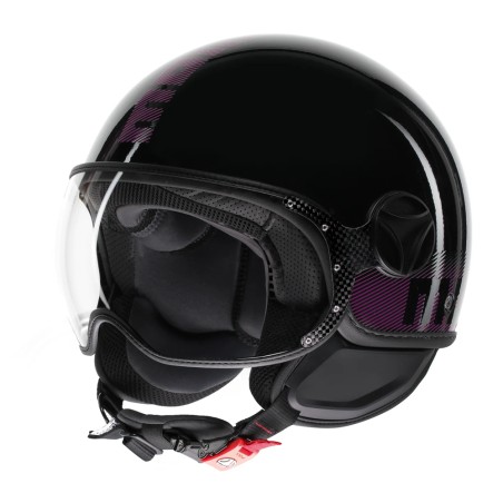 CLASSIC STRIPES NERO LUCIDO / FUCSIA