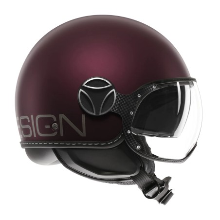 CASCO JET MOMO DESIGN FGTR EVO MONO AMARENA OPACO / SILVER
