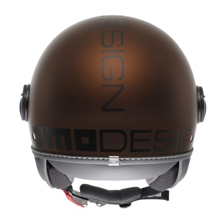 CASCO JET MOMO DESIGN FGTR EVO MONO ESPRESSO OPACO / NERO