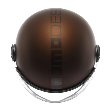 CASCO JET MOMO DESIGN FGTR EVO MONO ESPRESSO OPACO / NERO