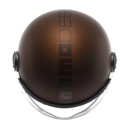 CASCO JET MOMO DESIGN FGTR EVO MONO ESPRESSO OPACO / NERO