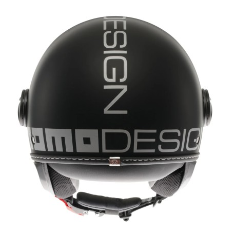 CASCO JET MOMO DESIGN FGTR EVO MONO NERO OPACO / SILVER