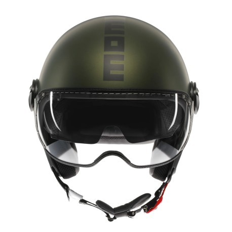 CASCO JET MOMO DESIGN FGTR EVO MONO VERDE OPACO / NERO