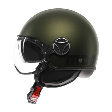 CASCO JET MOMO DESIGN FGTR EVO MONO VERDE OPACO / NERO