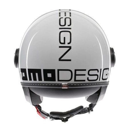 CASCO JET MOMO DESIGN FGTR EVO MONO BIANCO QUARZO LUCIDO / NERO
