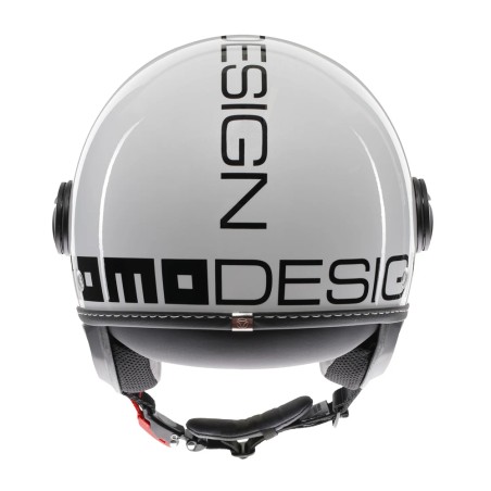 CASCO JET MOMO DESIGN FGTR EVO MONO BIANCO QUARZO LUCIDO / NERO