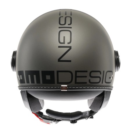 CASCO JET MOMO DESIGN FGTR EVO MONO TITANIO OPACO / NERO