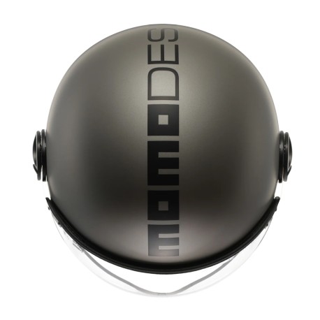 CASCO JET MOMO DESIGN FGTR EVO MONO TITANIO OPACO / NERO