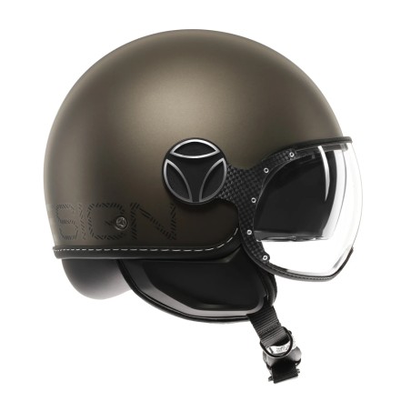 CASCO JET MOMO DESIGN FGTR EVO HIP BRONZO OPACO / TEXTURE PIETRA