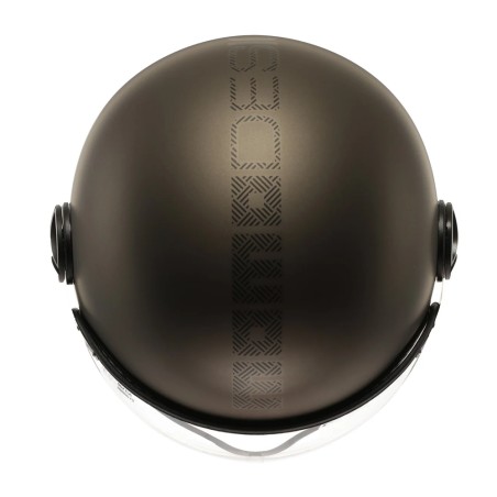 CASCO JET MOMO DESIGN FGTR EVO HIP BRONZO OPACO / TEXTURE PIETRA