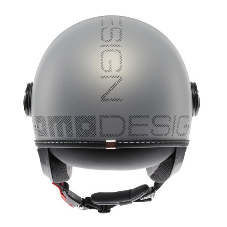 CASCO JET MOMO DESIGN FGTR EVO HIP GRIGIO OPACO / TEXTURE GRIGIA CERULEO